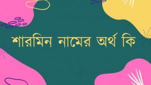 Read more about the article শারমিন নামের অর্থ কি? Sharmin name meaning in Bengali